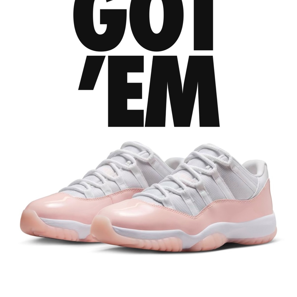Women's Pink and White Sneakers